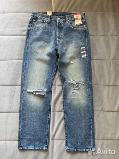 Нов Levis 501'93 straight Винтаж оригинал 33 30