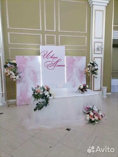 Оформление свадьбы, свадебный организатор, декор