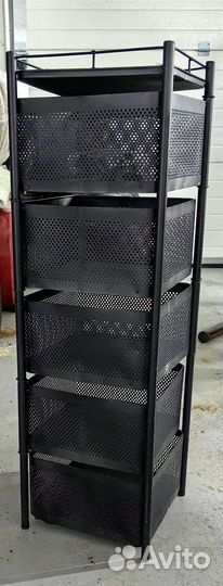Этажерка на колесиках с ящиками