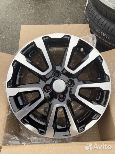 R16 4/100 Веста Кросс алмаз черный новые литые