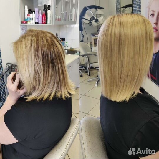 Окрашивание волос, кератин, ботокс