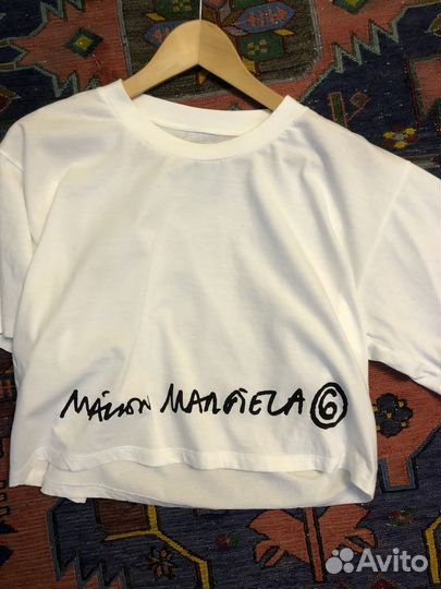 Mm6 martan margiela, оригинал футболка женская,s