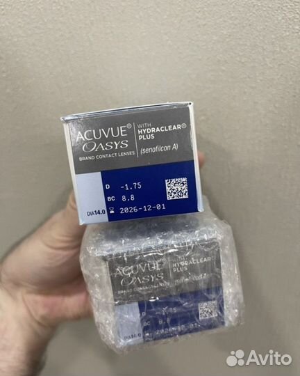 Контактные линзы acuvue oasys hydraclear plus 24
