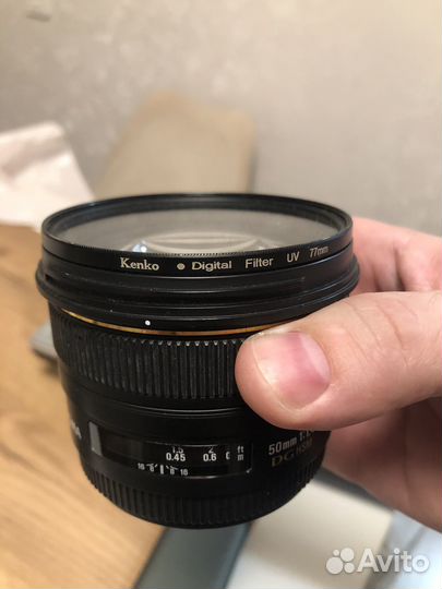 Объектив sigma 50mm 1/4