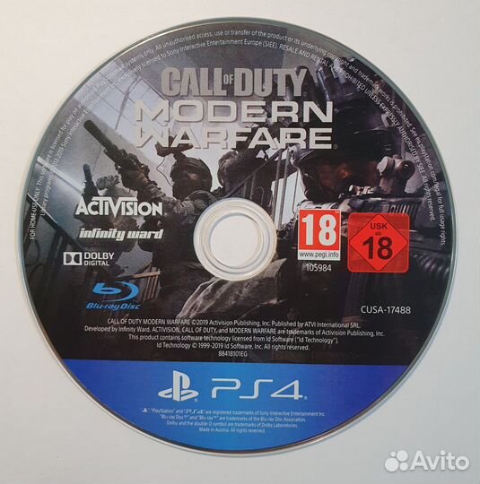 PS4. Call of Duty Modern Warfare. (англ. яз)