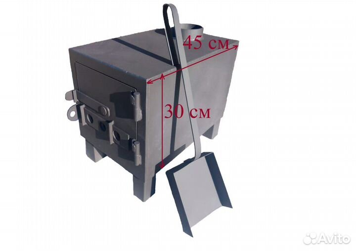 Печь дровяная, буржуйка