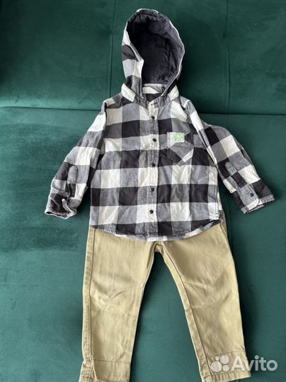 Рубашка и джинсы на мальчика