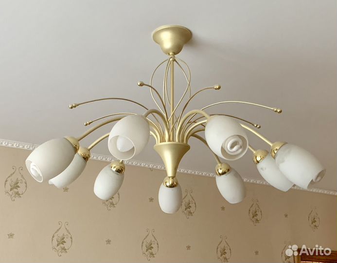 Люстра потолочная подвесная бу