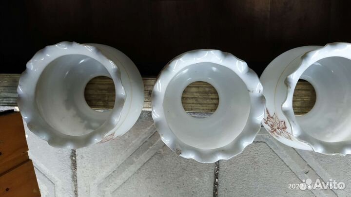 Плафоны для люстр СССР бу, 3 комплекта