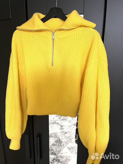 Zara Свитер укороченный весна яркий повседневный