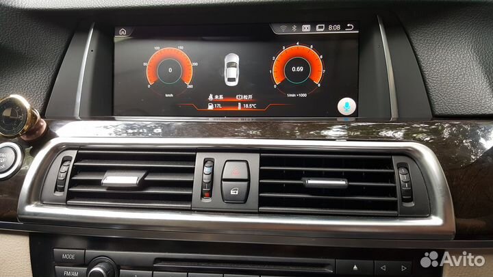 Штатный монитор на Android для BMW 5 F10/F11