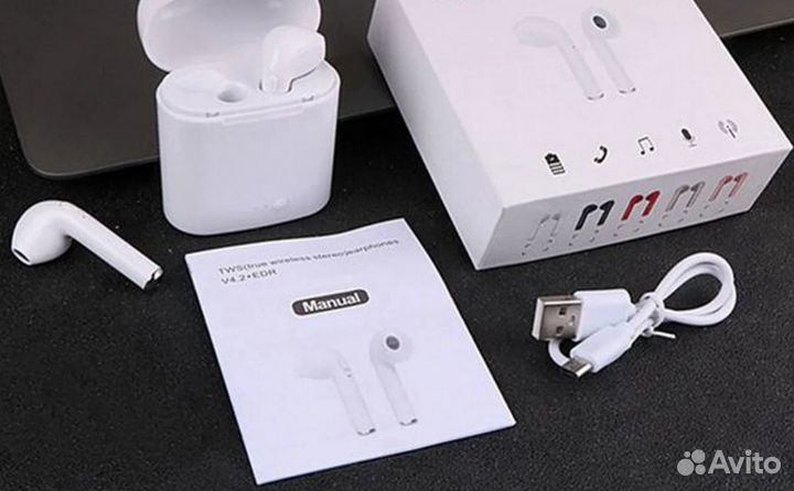 Наушники Новые Беспроводные Bluetooth i7S TWS