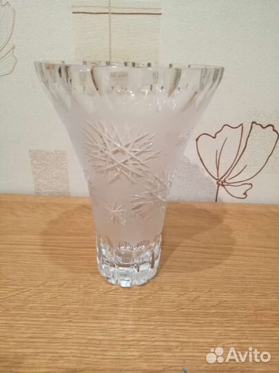 Ваза для цветов хрустальная СССР