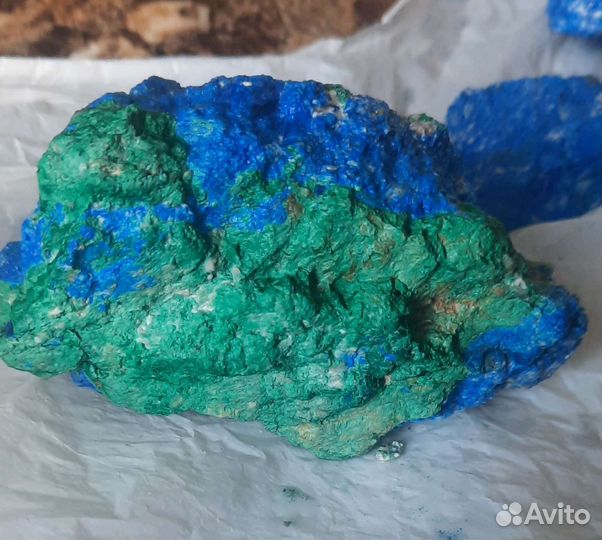 Азурит,Малахит.Натуральный камень