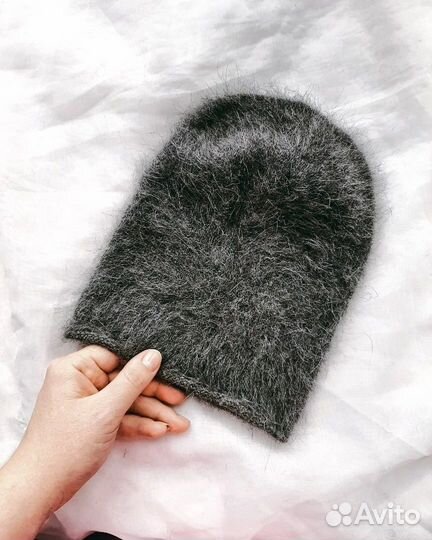 Шапка бини ангора