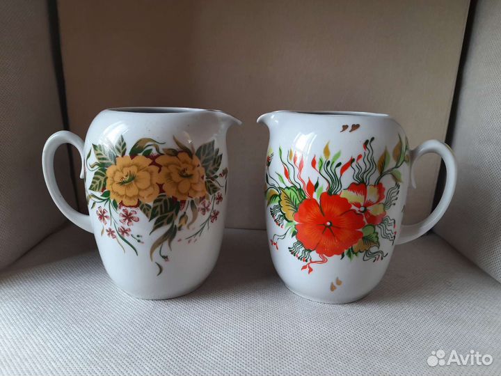 Молочник. Сливочник. Полтавский фарфор