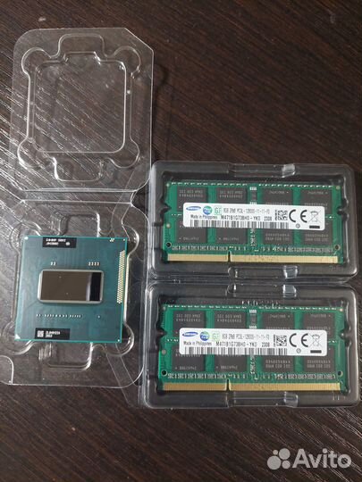 Процессор I7-2820QM + 16Gb оперативной памяти