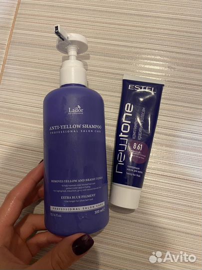 Оттеночный шампунь от желтизны для блондинок