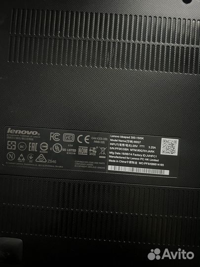 Ноутбук Lenovo ideapad 300 15isk