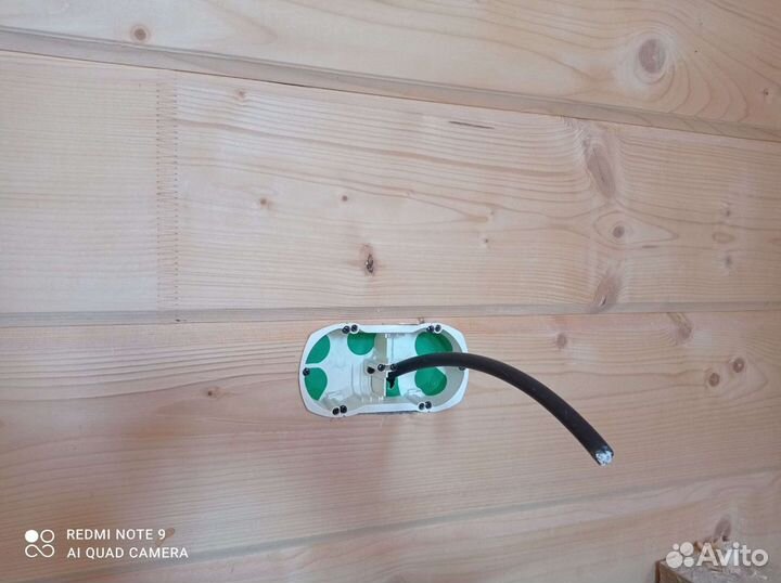 Скрытая проводка в деревянном доме (бревно, брус