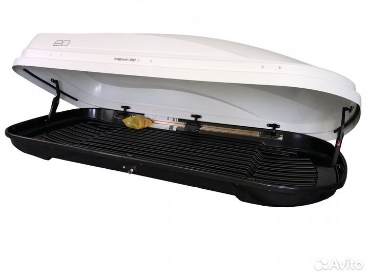 Белый универсальный бокс на крышу