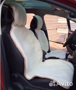 Накидка на сиденье меховая из натур. овечьей шерст