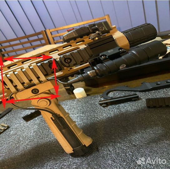 Тактическая накладка для фиксации кнопки фонаря