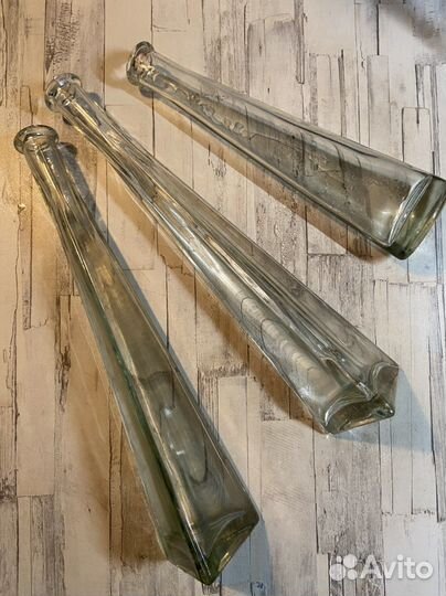 Бутылки декоративные стекло