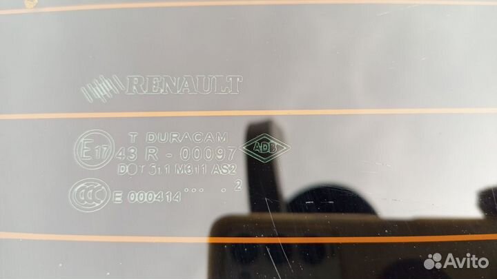 Стекло заднее renault fluence седан