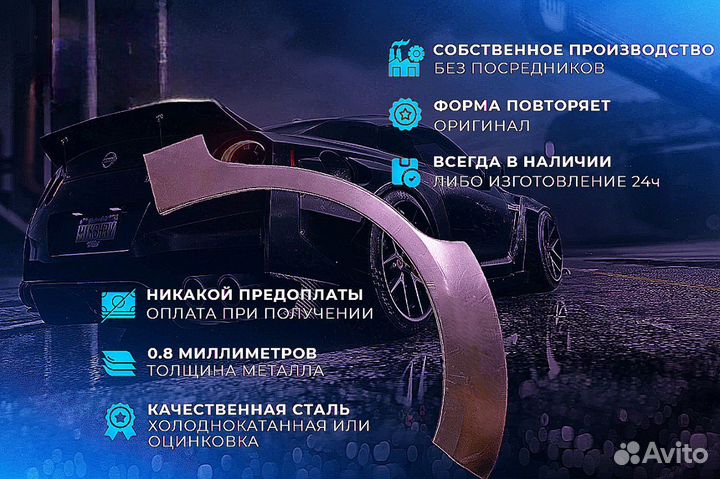 Ремонтные пороги и арки на Toyota