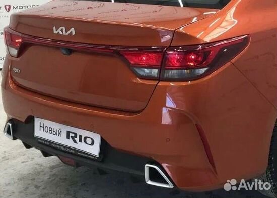 Бампер задний Kia Rio 4 рестайлинг 2020-2023