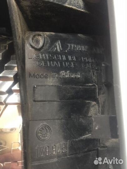 Фонарь задний правый Шкода Октавия А5 универсал