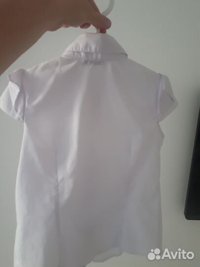 Школьная блузка(белая) 128