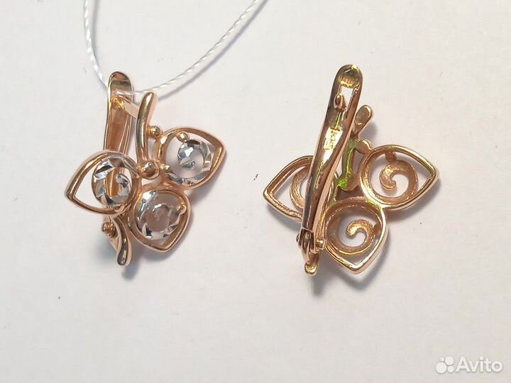 Серьги золотые