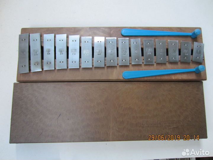 Музыкальный детский инструмент металлофон ксилофон