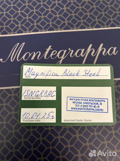 Шариковая ручка Montegrappa Magnifica Black Steel