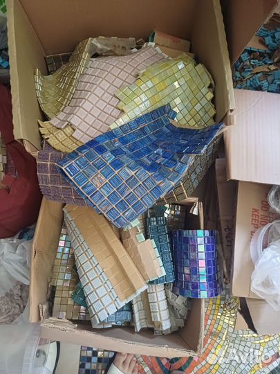 Плитка мозаика остатки