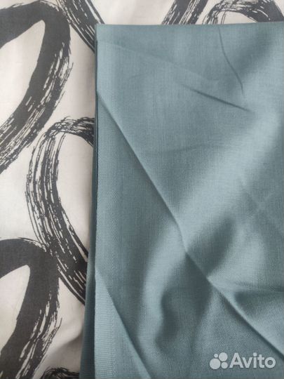 Ткань 100 хлопок. Икеа, цвет - голубой