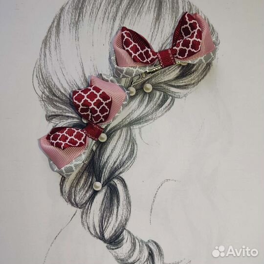 Бантики заколки подарок 8 марта