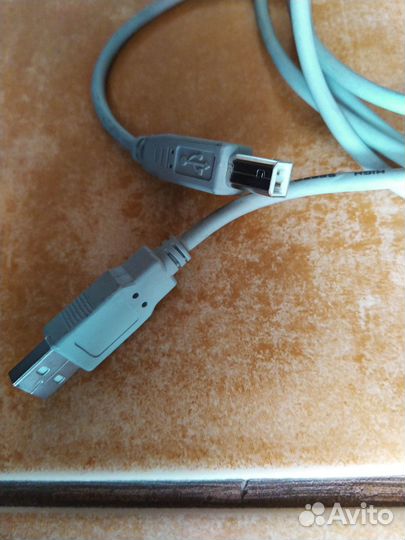 Кабель USB 2.0 (Type A) на (Type B)