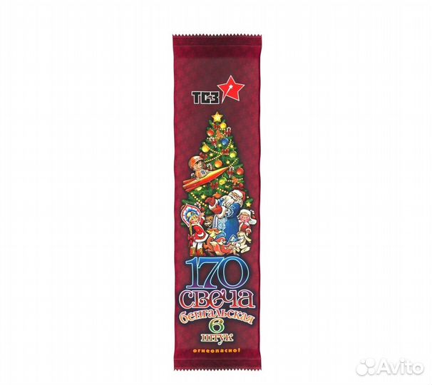 Бенгальские свечи 170 мм 6 шт