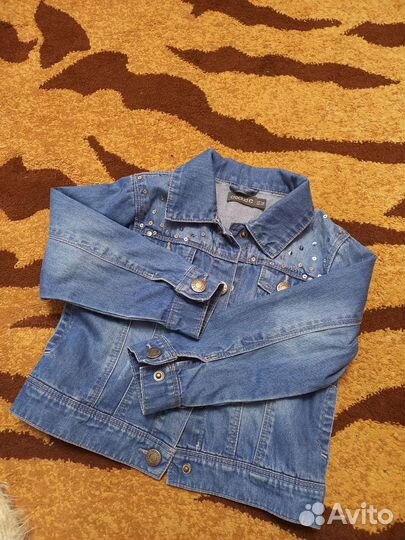 Джинсовая куртка для девочки рост 104