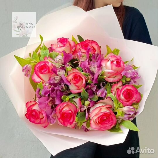 101 роза Цветы