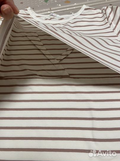 Лонгслив в полоску для кормления