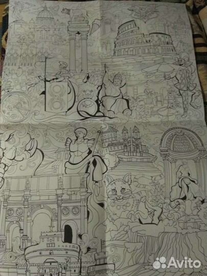 Арт-плакат Рим, Париж