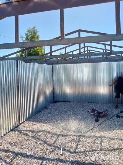 Гараж металлический хозблок пенал