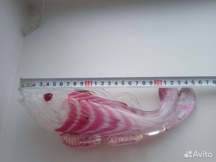 Рыбка стеклянная,винтаж,ссср