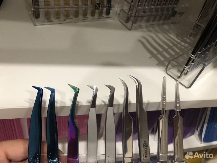 Пинцеты для наращивания ресниц