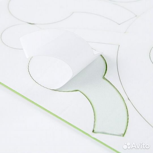 Ростомер на стену 'Гусеница', наклейки интерьерные детские, декор на стену, 220 х 36 см