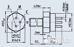 Транзистор полевой 2П903Б СССР Au Ag
